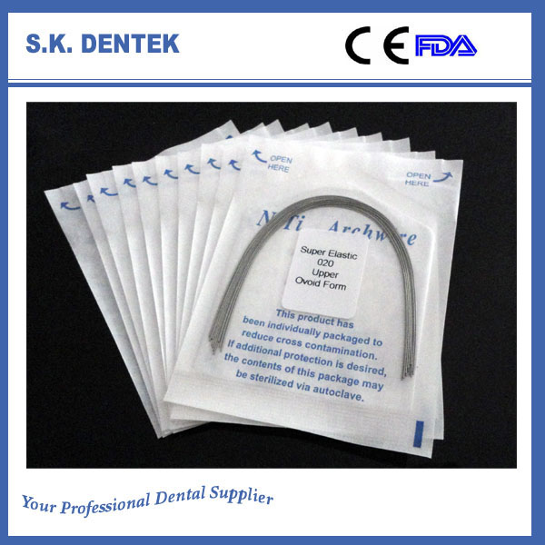 10 Pcs U/L Dental Ortho Super Elastic Niti Arch Wire Round  Ovoid/Natural/Square